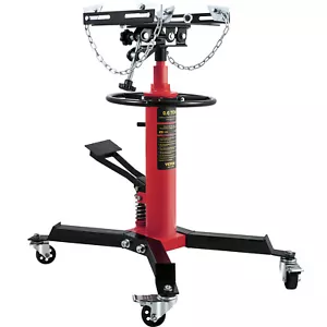 VEVOR Transmission Jack 1322 lbs 2-Stage Hydraulic High Lift Vertical Telescopic - Picture 1 of 12