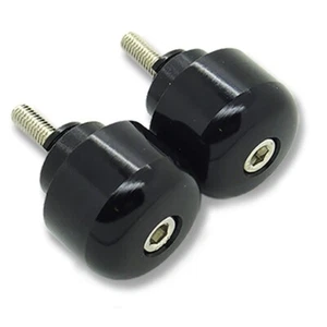 [SASA] Black Round CNC Anodized Bar Ends Barends, Fits Honda Motorcycle CBR600 - Picture 1 of 1