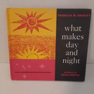 Vintage Book 'What Makes Day And Night' By Franklyn M Branley Childrens Science - Picture 1 of 18