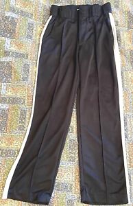 Smitty Men's Tapered Fit Football Referee Official's Pants Black Size 36