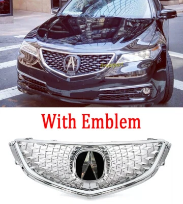 Решетка передняя решетка для Acura TLX 2015-2017 2018 Acura TLX стиль с эмблемой хромированная - Изображение 1 из 4