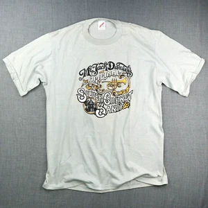 T-shirt vintage Jack Daniel's Whiskey grande fascia cornetto argento anni 80 Tennessee - Foto 1 di 12