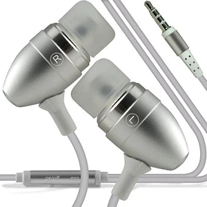 Auriculares/auriculares intrauditivos estéreo de aluminio manos libres + micrófono✔gris - Imagen 1 de 2