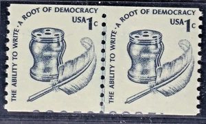 MINT NEVER HINGED US #1811 LINE PAIR WITH PRINTING AT BOTTOM - Picture 1 of 1