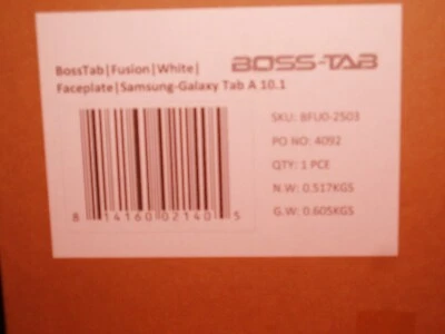  Funda rígida resistente Samsung Galaxy pestaña A 10.1 FUSION BLANCA NUNCA FUERA DE CAJA Foto 1 de 4