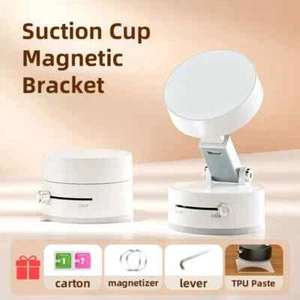 Vacuum Suction Cup Folding Swivel Magsafe Bracket 360 Rotation Lazy Phone Holder - Picture 1 of 16