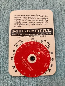 De colección: regla de deslizamiento circular calculadora de kilometraje de gasolina con dial de millas - TEXGAS... - Imagen 1 de 2