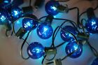 Vintage 15 sztuk C7 Base Marquee Boże Narodzenie Globe Zestaw świateł z niebieskimi lampami