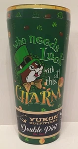 Buc-ees Beaver Travel Mug St Patricks Day Tumbler Lucky Charm 2025 Green - Picture 1 of 14
