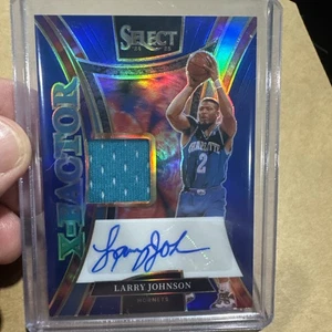 2024-25 Panini Select X-Factor Larry Johnson Auto Patch Silver Prizm /49 - Picture 1 of 5