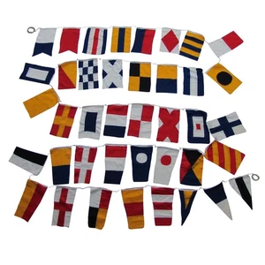 Set of 40 International Maritime Nautical Marine Signal Code Flags Boating Flag - Picture 1 of 5