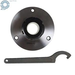 ER-32 Collet Chuck 3 Holes 100mm Diameter Bearing Steel Compact Milling Lathe - Picture 1 of 13