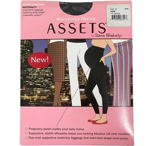 Assets by Sara Blakely Marvelous Mama Lucky Leggings 800M - Slate - Size 4 - Picture 1 of 6