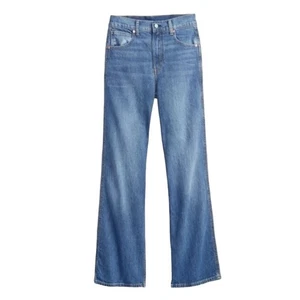 Gap High Rise Vintage Flare Raw Hem Jeans Medium Indigo Retro Damen 24 - Bild 1 von 8