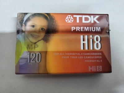 Fita de vídeo TDK Hi8 MP 120 minutos NOVO EM FOLHA E LACRADO fita de vídeo filmadora premium - Imagem 1 de 2