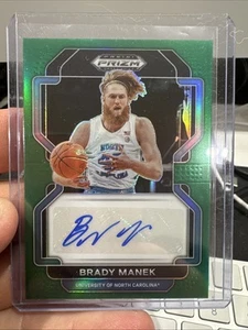 2022-23 Panini Prizm Draft Picks Green Brady Manek #DP-BMA Auto - Foto 1 di 2