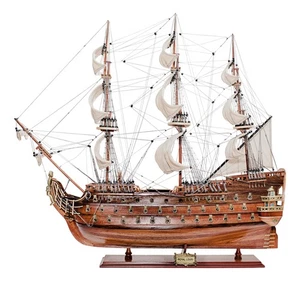 Kriegsschiff - Royal Louis Modellschiff aus Holz/Metall 75 x 67 cm Sea-Club - Picture 1 of 5