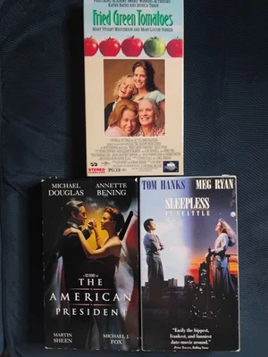 FRIED GREEN TOMATOES + THE AMERICAN PRESIDENT + SLEEPLESS IN SEATTLE - VHS - Image 1 of 4