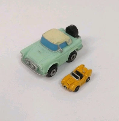 Micro Machines Insiders Set 6B Ford 1956 Thunderbird With Mini Shelby Cobra - Image 1 of 4
