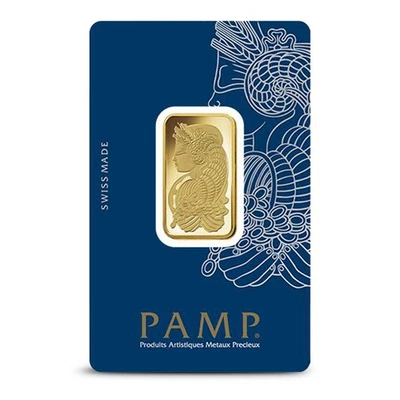 Золотой слиток 20 г PAMP Suisse Fortuna Veriscan (новый с пробой) - Изображение 1 из 4