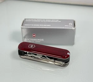 VICTORINOX Nail Clip Rubino 580 Rosso Traslucido Coltello Esercito Svizzero EDC, n. 0.6463.T - Foto 1 di 13