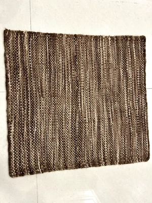 2X2 ft Multicolored Modern Dhurrie Hand-Woven Area Carpets Any Room Area Rugs - Image 1 of 4