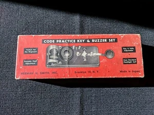 Vintage Morsecode Telegraph Herman H Smith Praxis mit Box verstellbar Japan - Bild 1 von 12