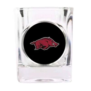 Arkansas Razorbacks Shot Glass - Metal Logo - Picture 1 of 1