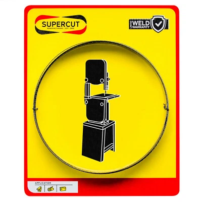 Ferramenta de aço carbono Supercut 105 polegadas x 1/4 polegadas x 0,025 x 4 TPI (Fabricada nos EUA) - Imagem 1 de 3