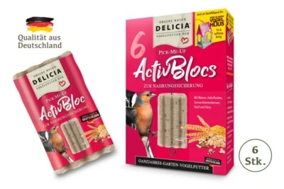 DELICIA® DELICIA ® Pick-Me-Up ActivBlocs 6er Pack Vogelfutter schalenfrei Ambrosia frei