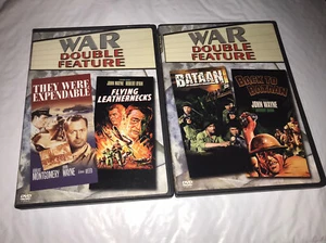 They Were Expendable / Flying Leathernecks / Bataan / Back To Bataan 4 Movies 🎥 - Picture 1 of 7