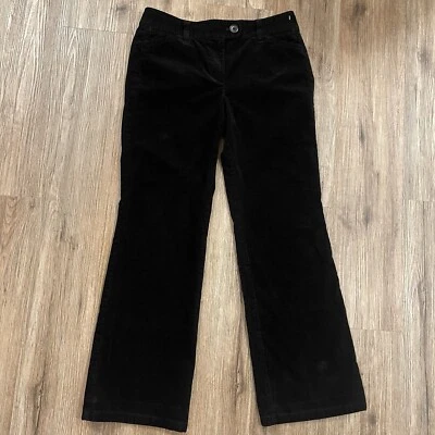 Ann Taylor Feminino 8 Calças Preto Signature Fit Veludo Bootcut Feminino Escuro - Imagem 1 de 4
