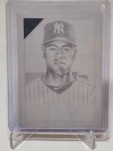 2019 Topps Gallery Luis Severino 1/1 Printing Plate Black New York Yankees  - Picture 1 of 2