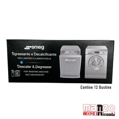 SGRASSANTE DISINCROSTANTE LAVATRICE LAVASTOVIGLIE 12 BUSTE ANTICALCARE SMEG