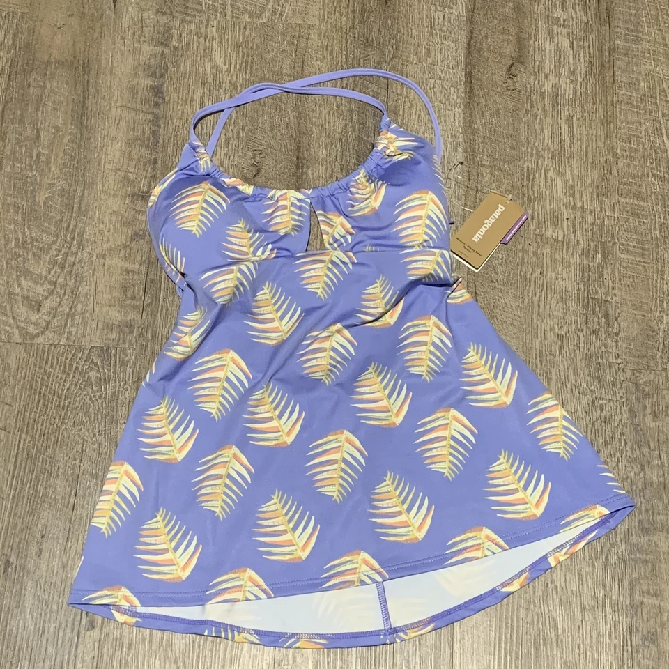 Patagonia Tankini Womens Small Light Violet Blue Glassy Dawn Swim Top Shirt - Image 1 of 3