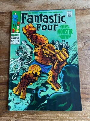 Fantastic Four #79 Marvel Comics 1968 Classic Thing Cover ^ - Image 1 of 4