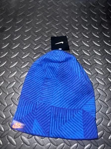 NWT Nike Unisex Adult's Knit Beanie Hat 688787-485 $25 Blue From 2014 - Picture 1 of 3