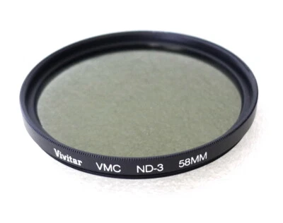 58mm Vivitar VMC ND-3 2X Neutral Density Filter - (Tiffen) Multi Coated - NEW - Image 1 of 3