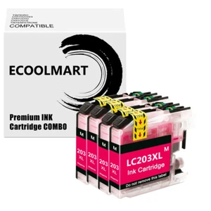 4M Ink Cartridge fits Brother LC203 LC201 MFC-J460DW MFC-J480DW J485DW J885DW - Picture 1 of 1