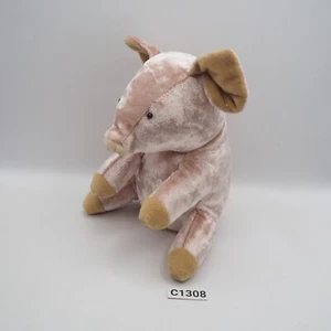 Mon seuil C1308 Shiny Pig Animal Plush Stuffed 6" Toy Doll Japan May Blue - Picture 1 of 8