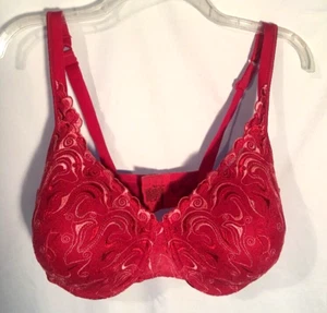 Sujetador Playtex Talla 44 DD Rojo Bordado B138*B - Imagen 1 de 6