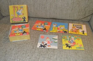 Vintage USSR Made Children's Matchbox Wood  Blocks Puzzle Cubes Toy - Picture 1 of 15