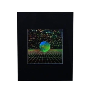 Película 3D de holograma de tierra con rejilla enmarañada, coleccionable tipo relieve - Imagen 1 de 7