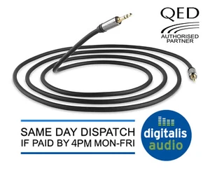 1.5m QED J2J Performance Graphite Audio Interconnect Cable 3.5mm Jack to Jack - Picture 1 of 4