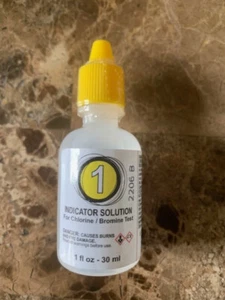 Poolmaster Poolstyle CHLORINE / BROMINE TEST KIT SOLUTION, REAGENT #1  1OZ - Picture 1 of 1