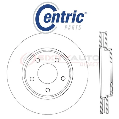 Centric Disc Brake Rotor for 2015-2018 Chevrolet City Express 2.0L L4 - Kit by - Image 1 of 4