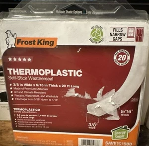 Frost King 3/8 pulgadas. x 5/16 pulgadas. Sello de clima blanco x 20 pies - Imagen 1 de 1