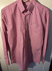 Southern Tide Men’s Pink Plaid Button Down Long Sleeve Shirt Size Small - Picture 1 of 10