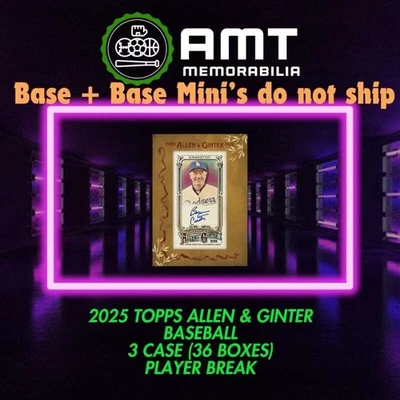 Jacob deGrom Rangers 2025 Topps Allen & Ginter 3X Case 36X Box Break #3 - Image 1 of 3