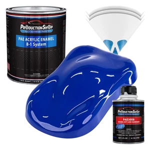ProductionShop High Gloss Royal Blue Acrylic Enamel Quart Kit, Auto Paint - Picture 1 of 1